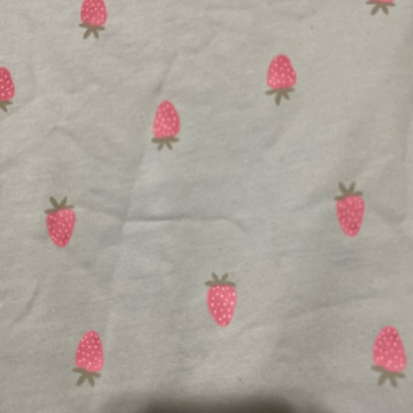 Carter's Mint and Pink Strawberry Bodysuit - Picture 4 of 4